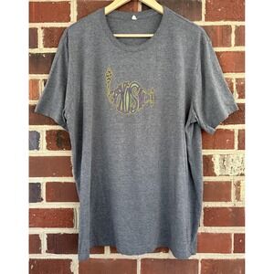 Phish 2014 Fall Tour Shirt Mens 2XL Gray Band Psychedelic Graphic T-Shirt Tee